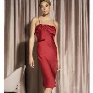 Hutch Design Beautiful Adina Red Slip Dress .